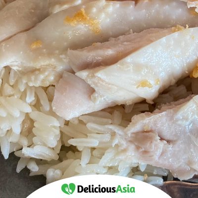 Boiled Chicken with Oily Rice